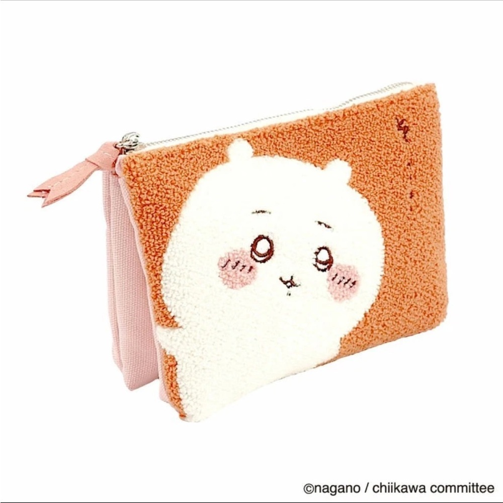 chiikawa Chikawa Sagara 3 Pocket Pouch Pink - Picture 2 of 12